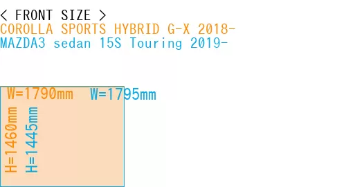 #COROLLA SPORTS HYBRID G-X 2018- + MAZDA3 sedan 15S Touring 2019-